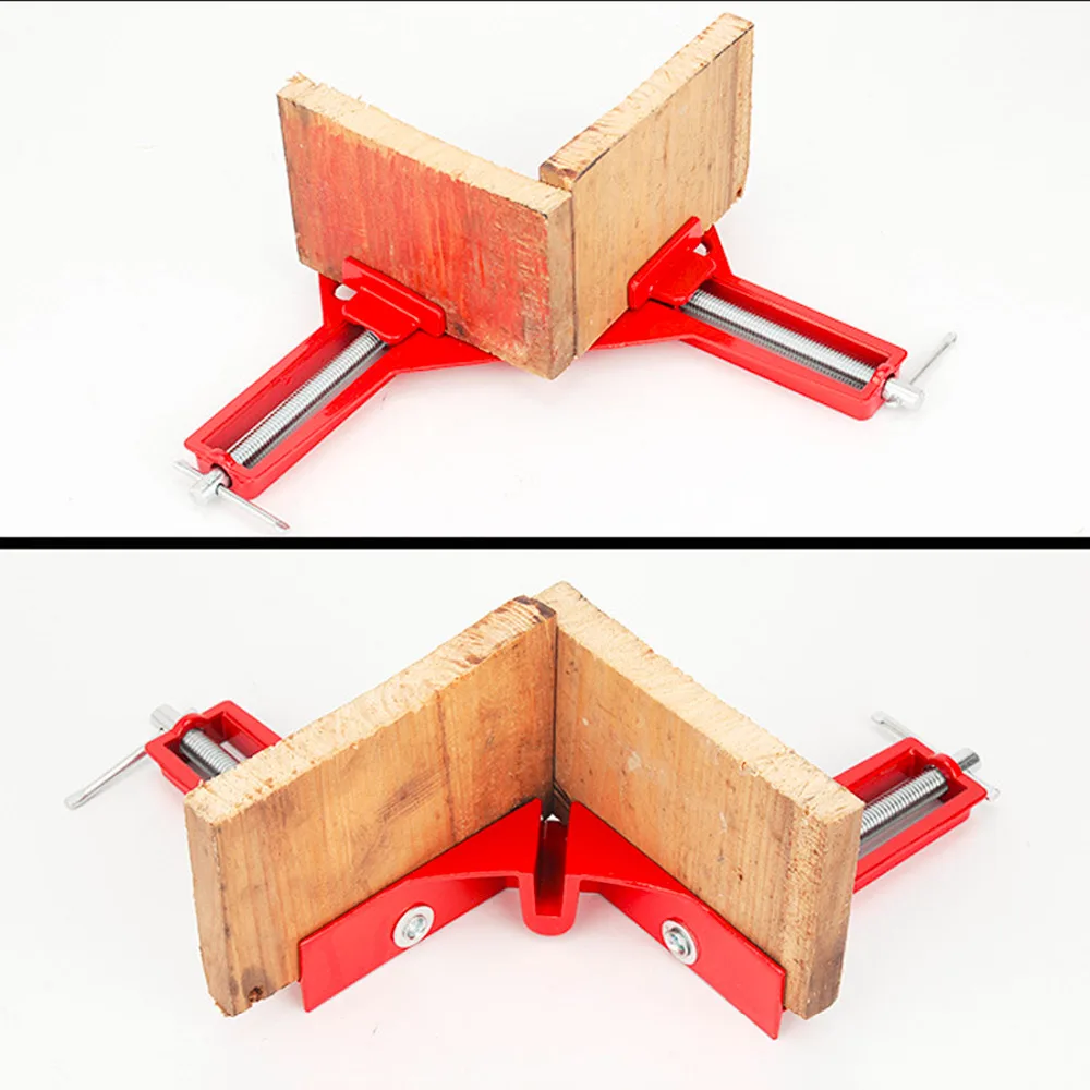 Хорошее DIY Стекло 4 шт. Стиль 90 градусов Угловое крепление под прямым углом Деревообработка рамочный зажим Новое поступление