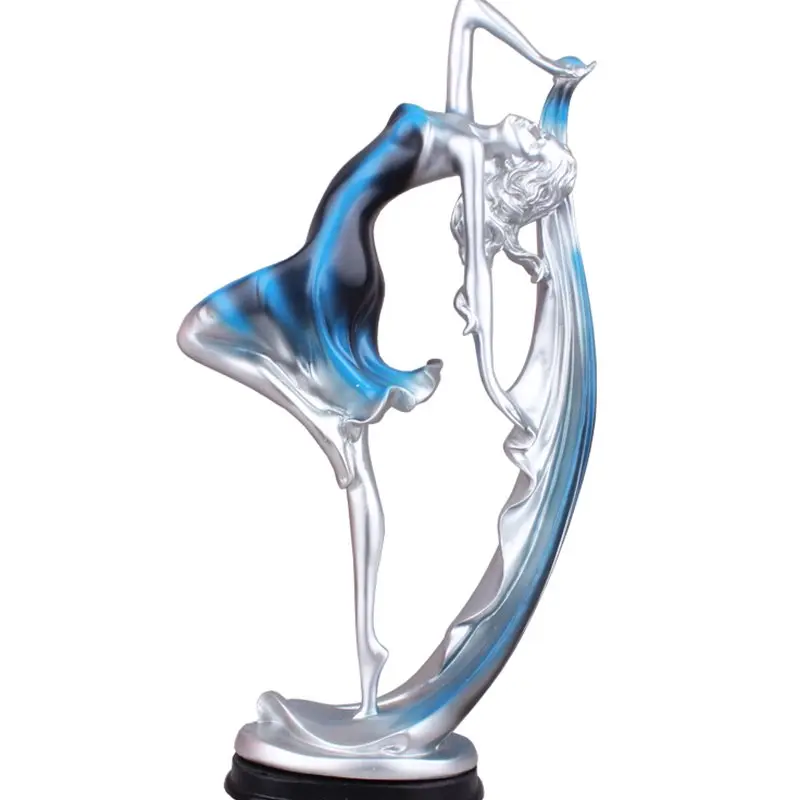 Творческий девушка из смолы украшение для дома шкафа телевизора Декор в гостиную