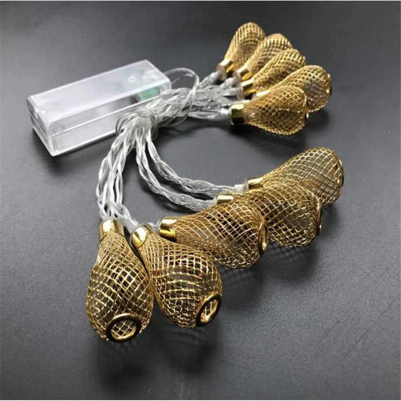 Светодиодный светильник 10 светодиодный железный с каплями воды|string lights|fairy stringled