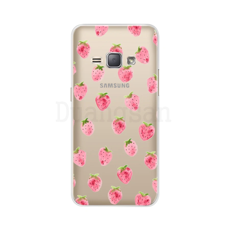 Мягкий ТПУ чехол для samsung Galaxy j1 силиконовый милый мультяшный чехол для samsung J1 чехол для samsung J1 J120F sm-j120f - Цвет: Розовый