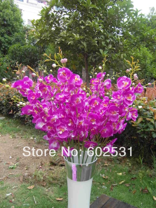 SPR (10 шт./лот) искусственная ткань фаленопсис Бабочка Моль Орхидея букет домашний