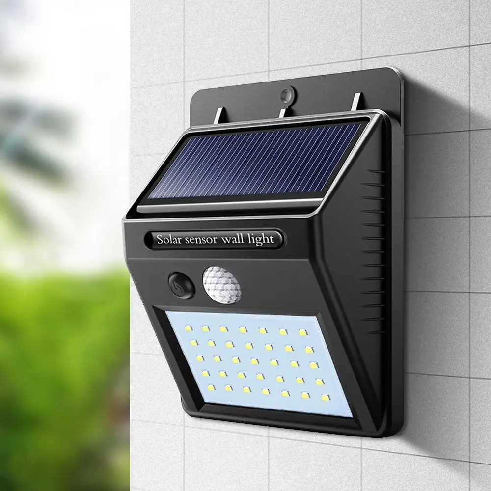 35LEDs Водонепроницаемые Уличные светильники, лампа с солнечной батареей PIR датчик движения настенные лампы энергосберегающие Дворовые дорожки домашний сад ночное освещение безопасности - Испускаемый цвет: 35LEDs