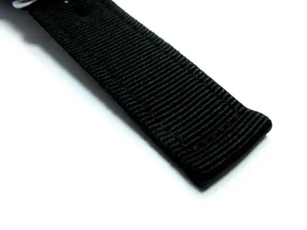 Лидер продаж 2018 модный ремешок для часов нейлоновый черное кольцо с пряжкой 20 мм