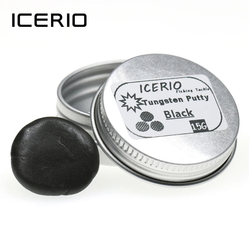 ICERIO 1 штука 15 г/0,53 унций аксессуары для ловли карпа Бессвинцовая Вольфрамовая замазка, мягкая грузила, ил, Клеммная Снасть