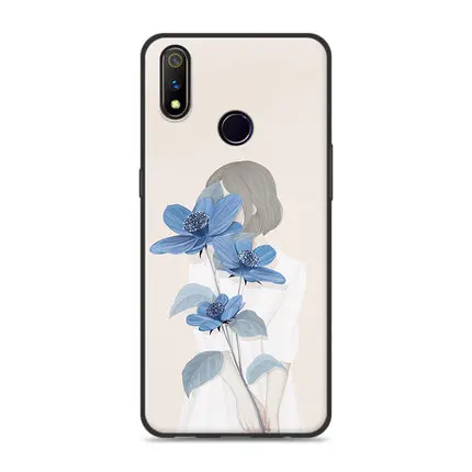 6," Coque Fundas для OPPO Realme 3 pro Чехол seven girl цветок Мягкий Силиконовый ТПУ чехол для телефона Realme3 pro защитные чехлы