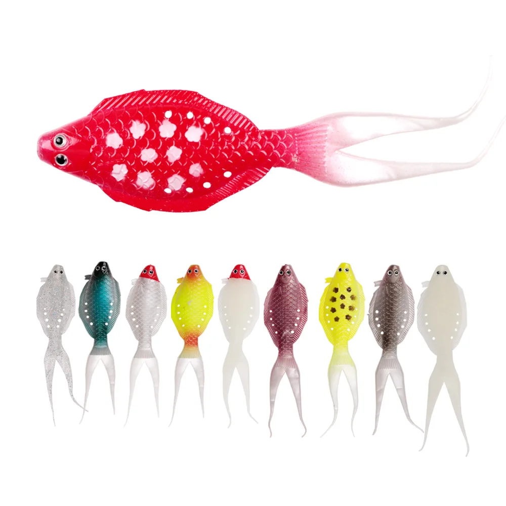 1 шт. мягкие приманки рыболовные ножницы хвост воблер 115 мм/7 5g 3D глаза