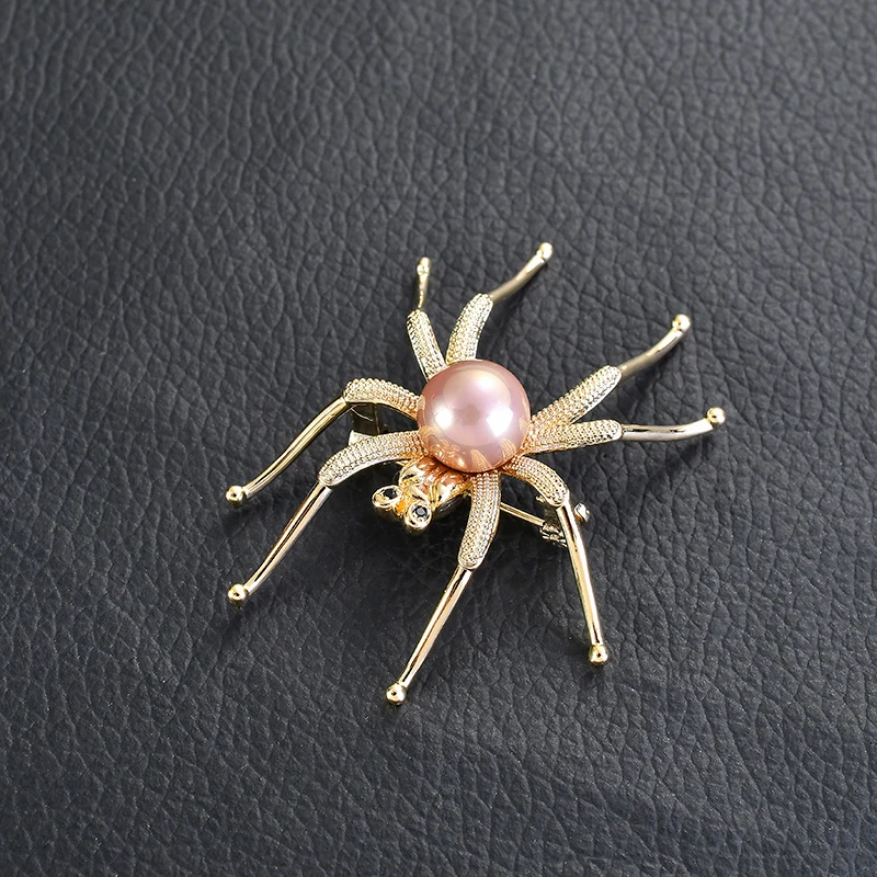 Стимпанк булавка со стразами броши пауки для женщин мужчин Готическая брошь паук