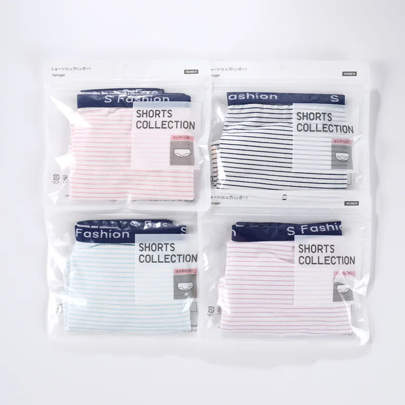 4PCS/LOT Cotton Panties Women's Boyshort New Female Breathable Pants Ladies Underwear Girls Underpant Fat Boxer Shorts |