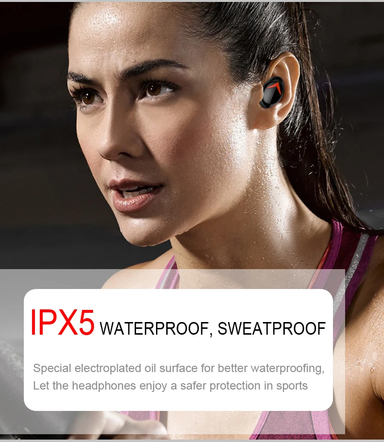 YUNAO TWS беспроводные Bluetooth наушники сенсорные наушники ln-ear беспроводные Bluetooth спортивные наушники зарядная коробка может заряжать ваш телефон