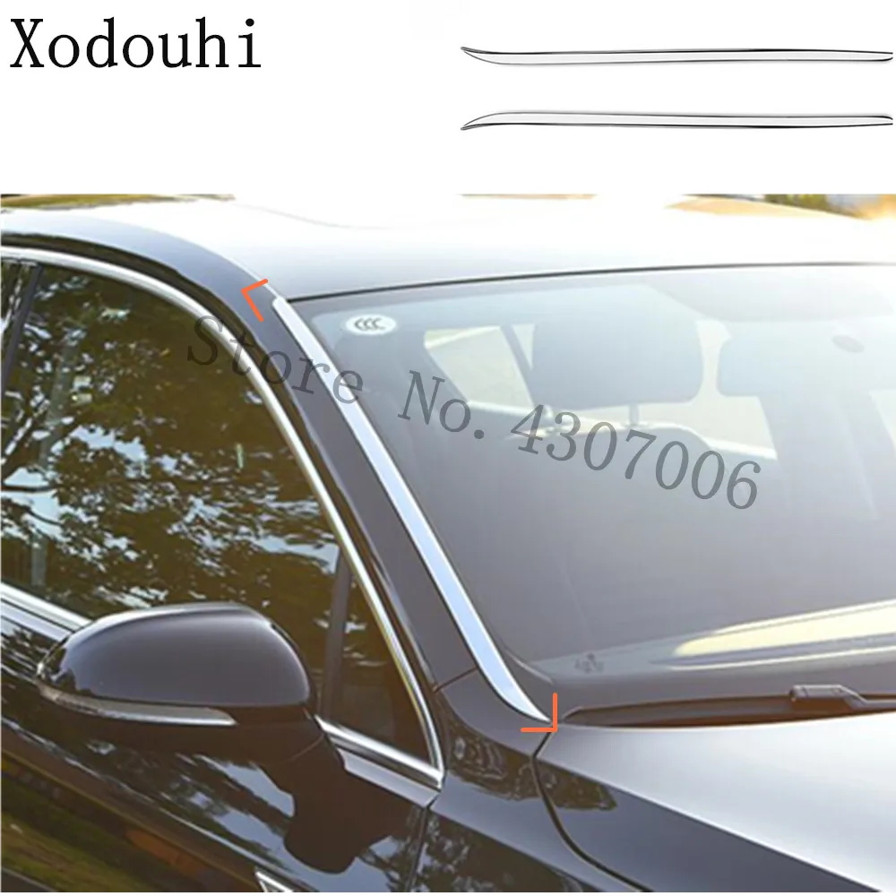 Накладка на переднее стекло лобовое 2 шт. для VW Volkswagen Passat B8 Sedan Variant Alltrack 2015 2016 2017 2018