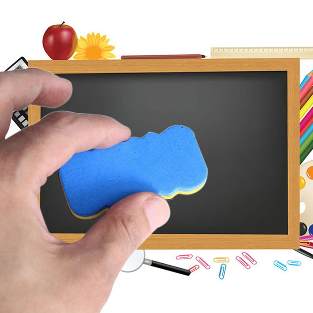 4PCS Dry Wipe Marker Cleaner Whiteboard Blackboard Drawing Draft Eraser Office School Supplies | Канцтовары для офиса и дома