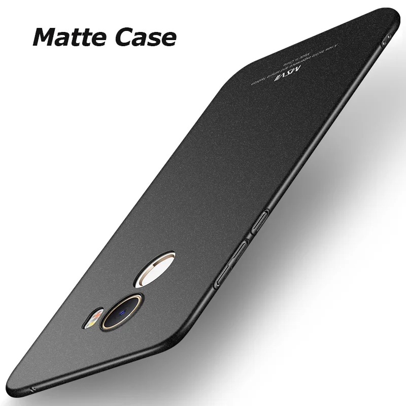 Msvii для сяо Mi Mix 2 Чехол Для Сяо Mi Mix 2 Чехол Ультра тонкий полная защита ПК матовый Жесткий Защитный чехол для Mix2 - Цвет: Matte Black