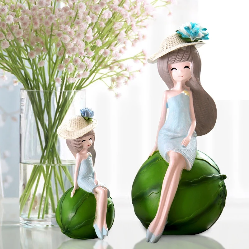 Детские фигурки девушек подарок на день рождения творческие украшения для офиса