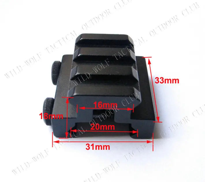 Новинка 3 слотовое крепление для ружья Вивера Пикатинни 1/2 дюйма направляющая