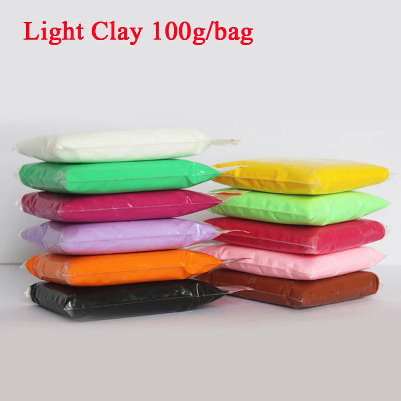 100 г/пакет 100% Нетоксичная глина полиморфный пластилин цветная грязь детские