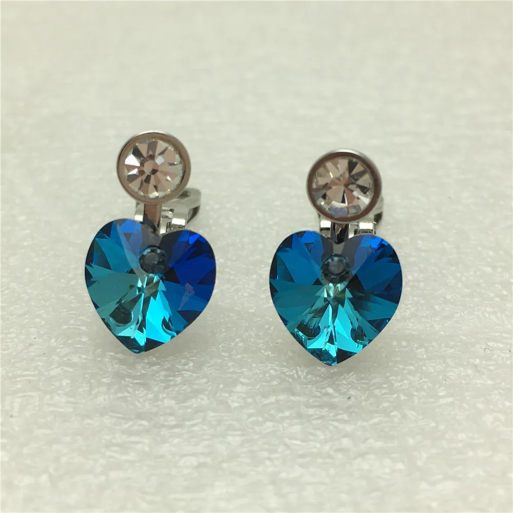 Женские классические серьги в форме сердца Ms beti с кристаллами swarovski без