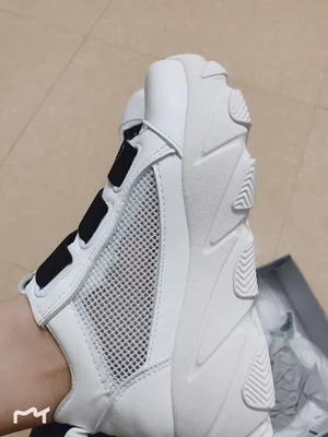 LMCAVASUN/Женская обувь на плоской подошве; chaussure; модная сетчатая обувь на резиновой подошве; летние дышащие ботинки на толстой подошве; обувь с высоким берцем; цвет белый