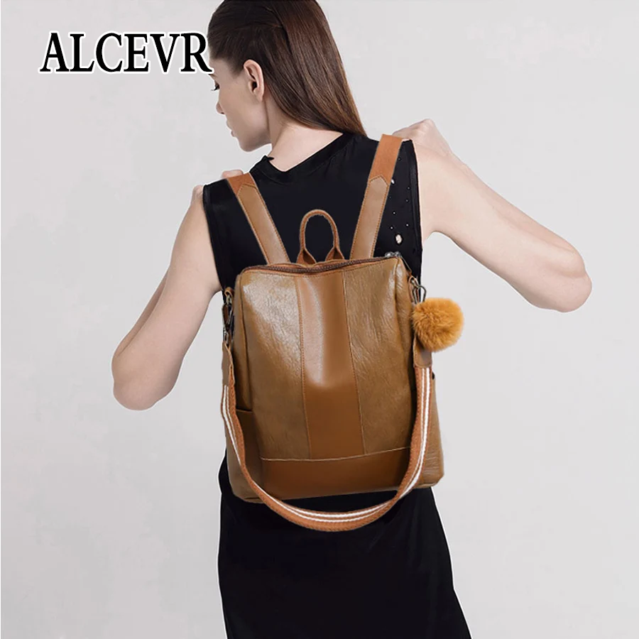 ALCEVR Модный женский рюкзак из искусственной кожи для девочек-подростков женская