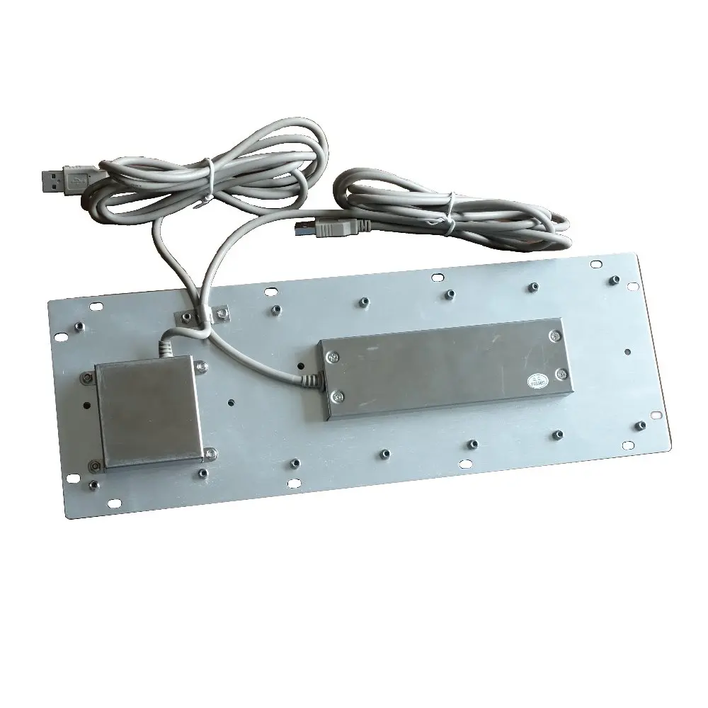 Промышленная клавиатура из нержавеющей стали с задней панелью черного цвета 65