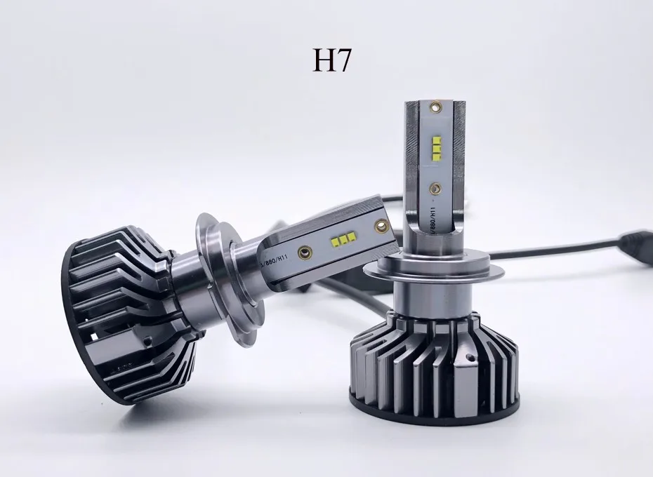 Из 2 предметов 10000LM/комплект 12 В H4 H1 H8 Led H7 6000 К 60 Вт мини Размеры бесшумный вентилятор H3 led 9006 Hb4 9005 Hb3 фары автомобиля лампочки для авто