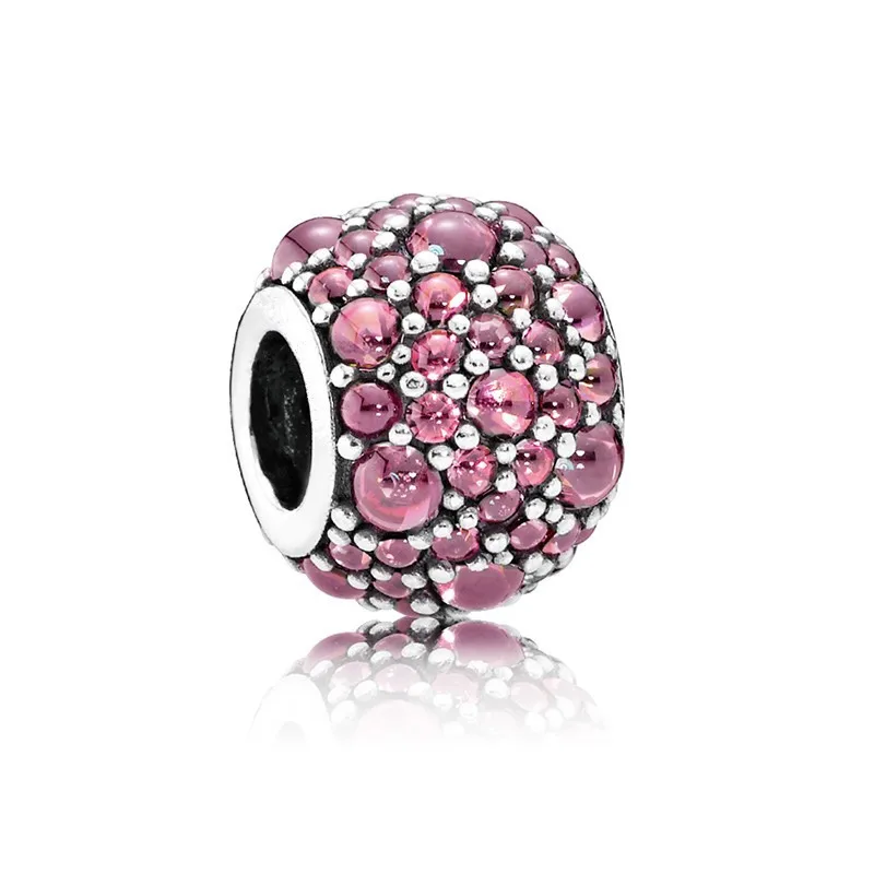 Летняя коллекция Аутентичные бусины из стерлингового серебра 925 мерцающий капли