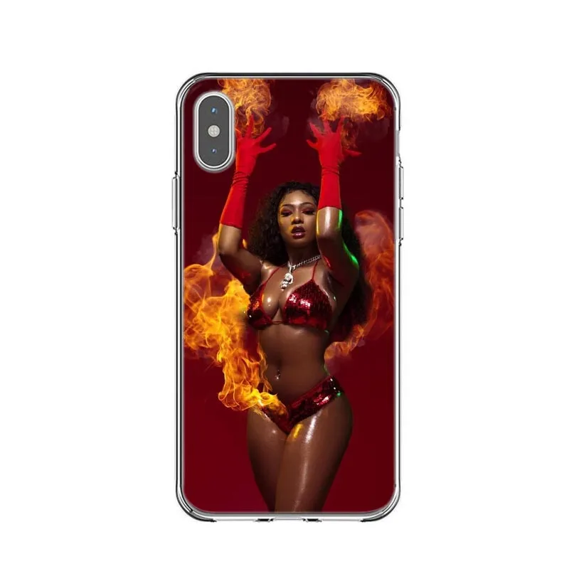 TPU Силиконовый чехол для телефона Megan Thee Stallion Fever для iPhone XR X XS Max 6 6splus 7 7Plus 8 8 Plus 5 5S SE Rapper - Цвет: TPU