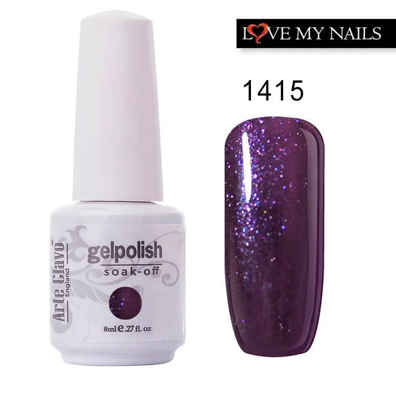 Arte Clavo 85 цветов Гель-лак для ногтей розовое золото Nagellack Профессиональный лак vernis Полупостоянный розовый гель для ногтей - Цвет: 1415
