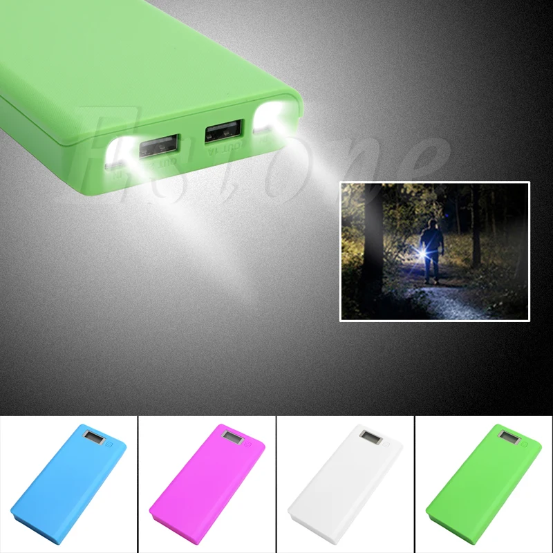 1 шт. USB мобильный Банк питания зарядное устройство DIY упаковка 8 18650 батарея чехол