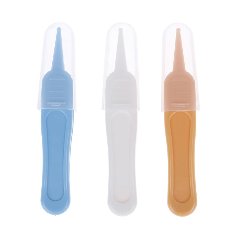2 шт./лот безопасный уход за новорожденными ушами носом пластмассовый Пинцет для