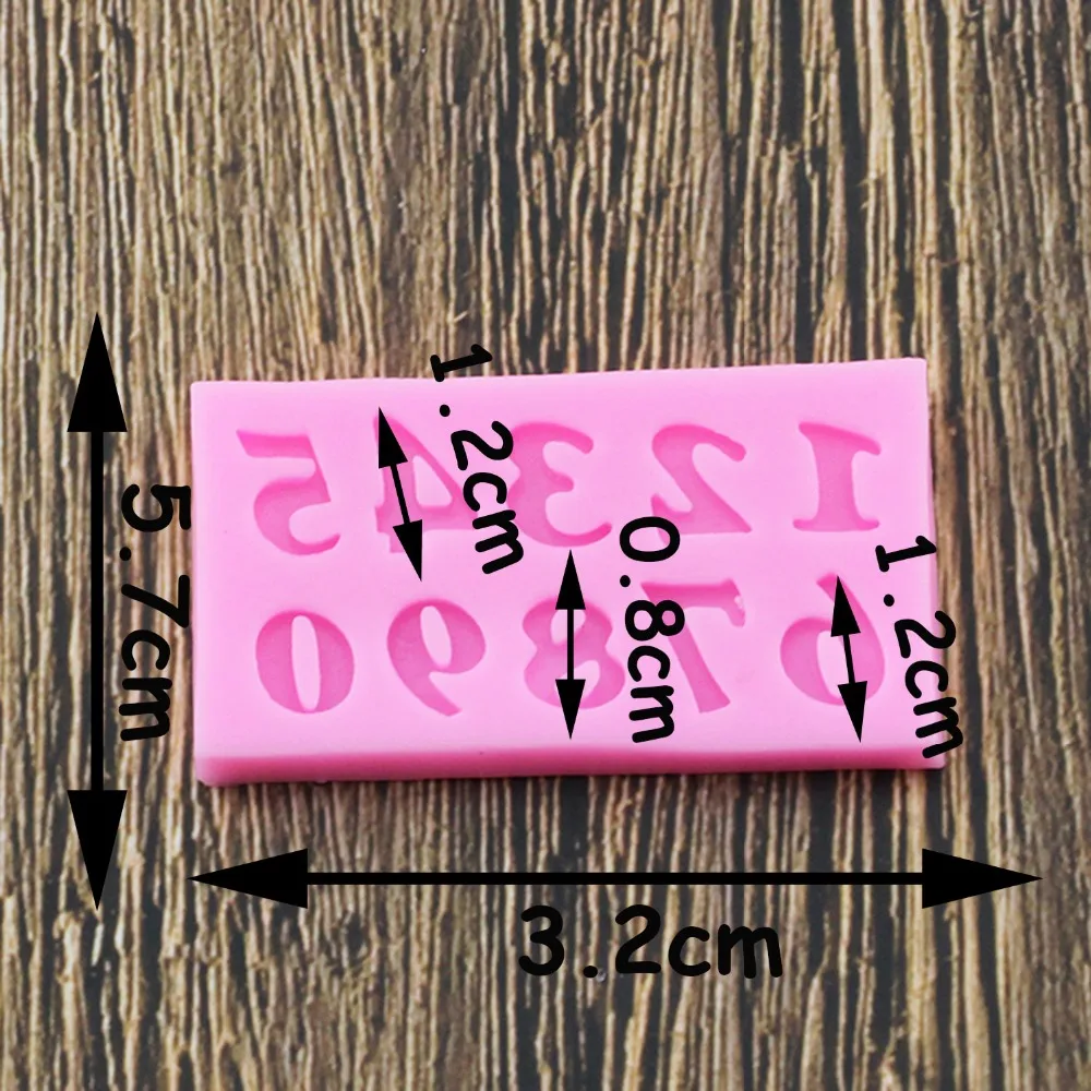 Силиконовые формы для украшения торта Цифровая форма букв помадка свадьбы дня