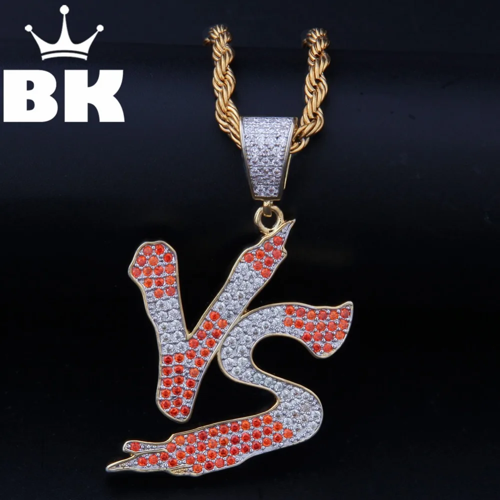 Шикарное Королевское ожерелье Фламинго в стиле хип хоп с кубическим цирконием