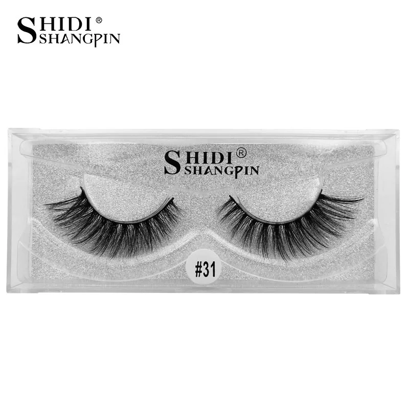 SHIDISHANGPIN 1 pair mink eyelashes natural long 3d lashes hand made false full strip eyelash extension | Красота и здоровье