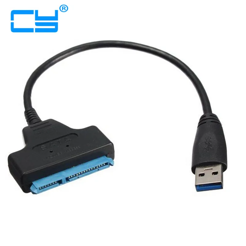 

Супер скорость 5 Гбит/с USB3.0 USB 3,0 на SATA 22 Pin адаптер кабель 10 см для 2,5 "SSD жесткий диск драйвер SSD USB 3,0 SATA кабель адаптера
