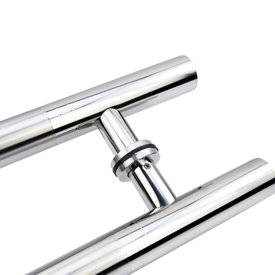 304 нержавеющая сталь H-shape лестница стиль Push ручка для дверцы шкафа Push Pull стеклянные дверные ручки отверстие 300 мм 400 мм 500 мм 600 мм 700 мм