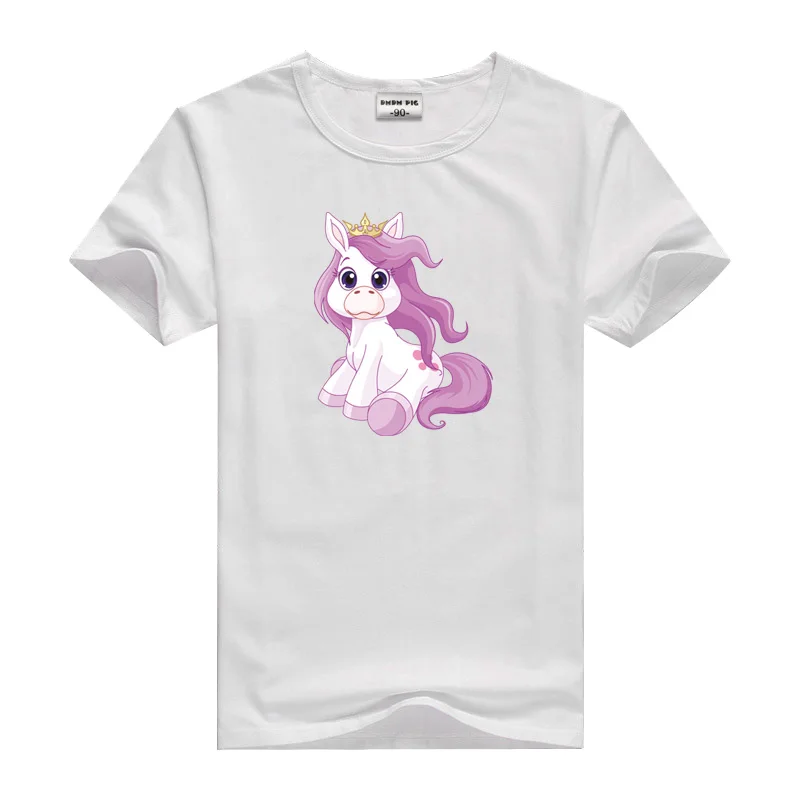 67-White DMDM Pig/Летняя детская футболка для мальчиков; футболки с короткими рукавами для маленьких девочек; хлопковые детские футболки с круглым вырезом; Одежда для мальчиков; От 2 до 5 лет - Цвет: 67-White