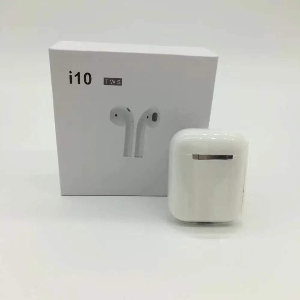 Новая i10 tws bluetooth гарнитура type c jack поддерживает беспроводную зарядку с сенсорной