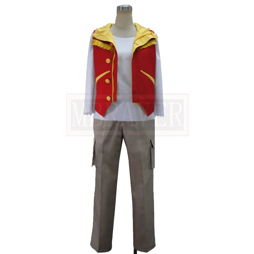 Супер Sentai Zyuden Sentai Kyoryuger красный Daigo Kiryu Косплей Костюм