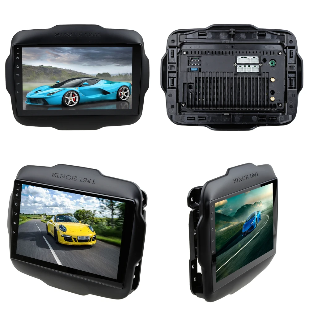 Sinosmart Автомобильный GPS плеер для Jeep Renegade android 2016 2018 навигационное Радио 8 ядер DSP 48EQ
