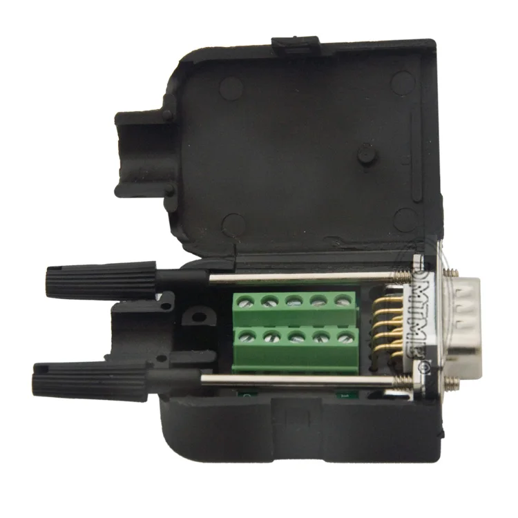 Позолоченный коннектор DB9 COM RS232 с обратной стороны винтовой винтовая панель и