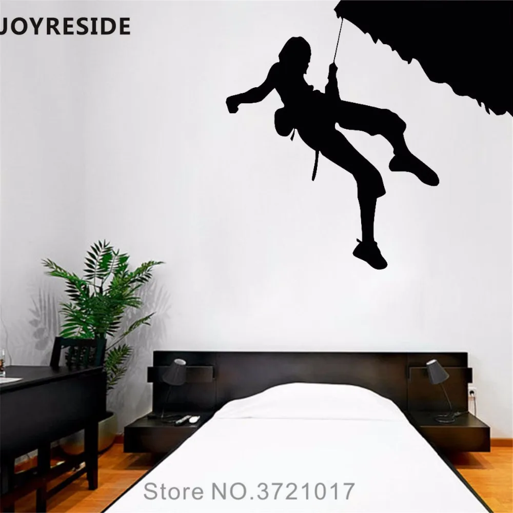 Настенная Наклейка joyliving для женщин взбирающийся на гору Спортивная виниловая