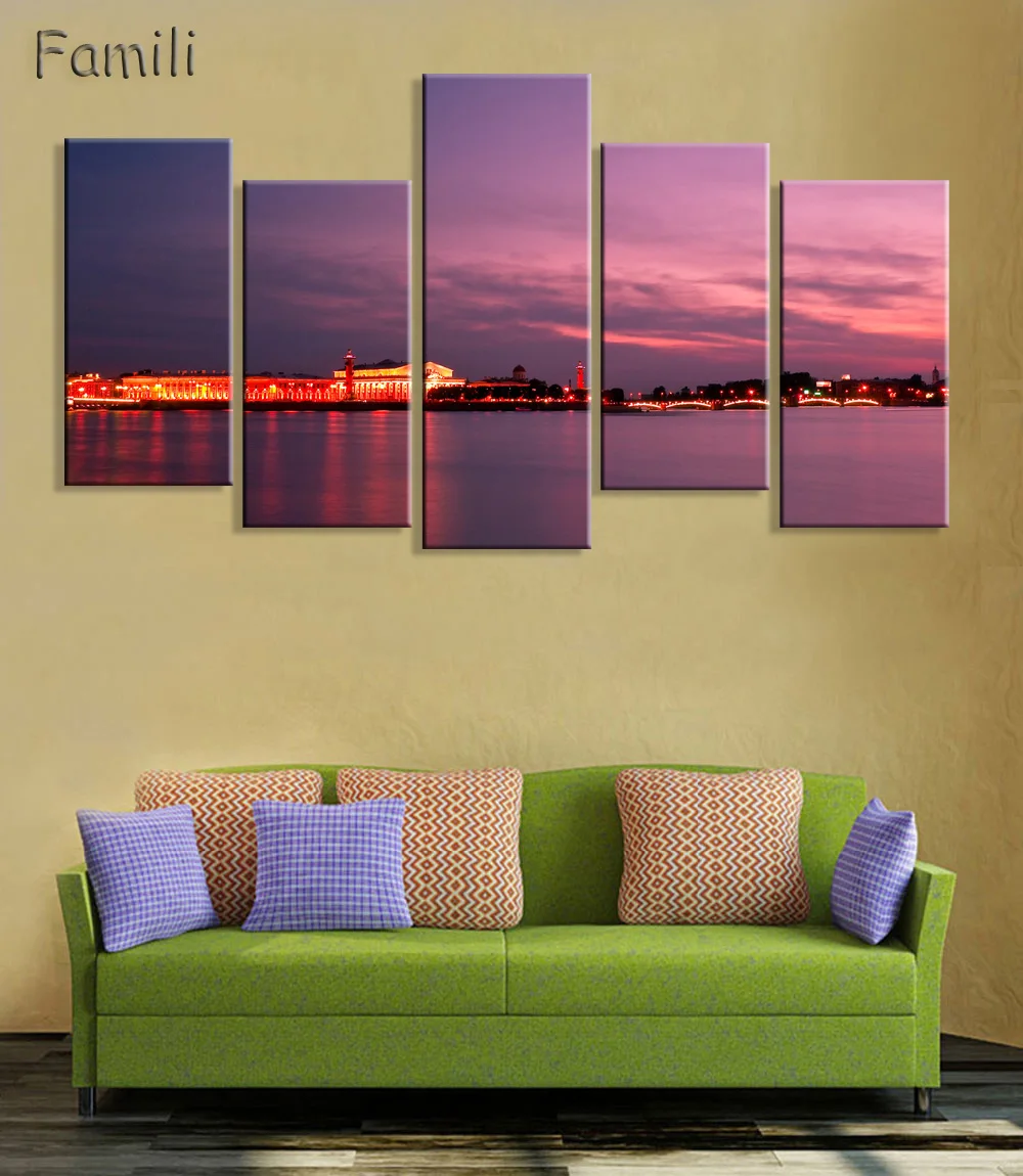 5 шт. для гостиной дома стены современное искусство украшение ткань постер России