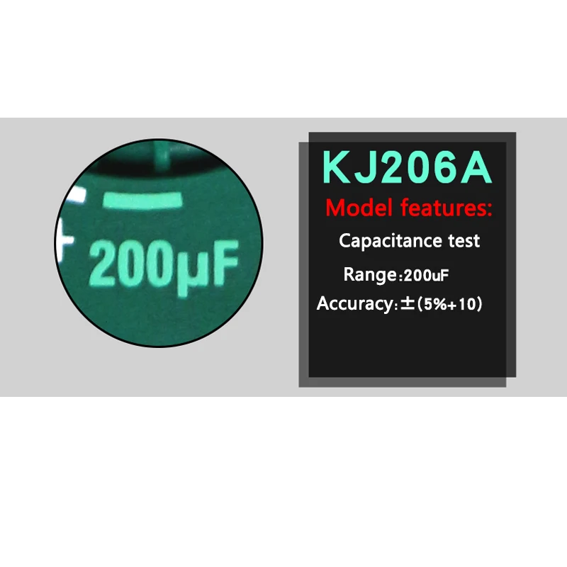 SOIJOT KJ206A ЖК цифровой клещи AC 500A мини мультиметр переменного тока тестер