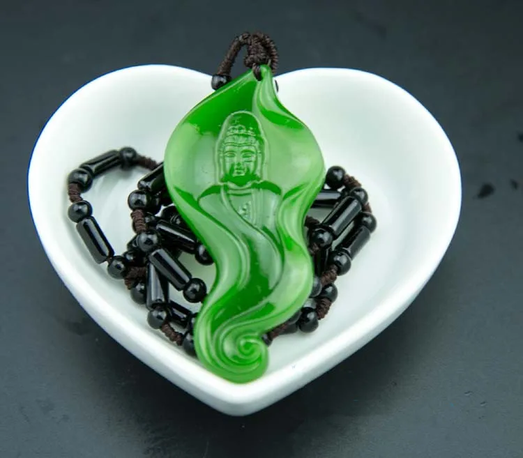 Подлинная натуральная Hetian Каменная Резная подвеска зеленая ива Подвески