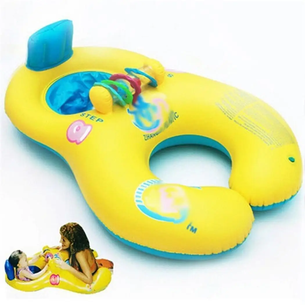 Надувная игрушка для бассейна с кольцом плавания мамы и ребенка|Плавательные