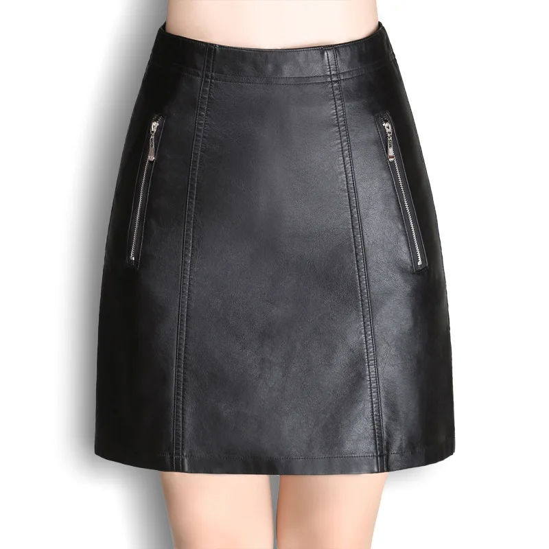 2018 Новый Высокая Талия пакет хип корейской версии Тонкий черный юбка