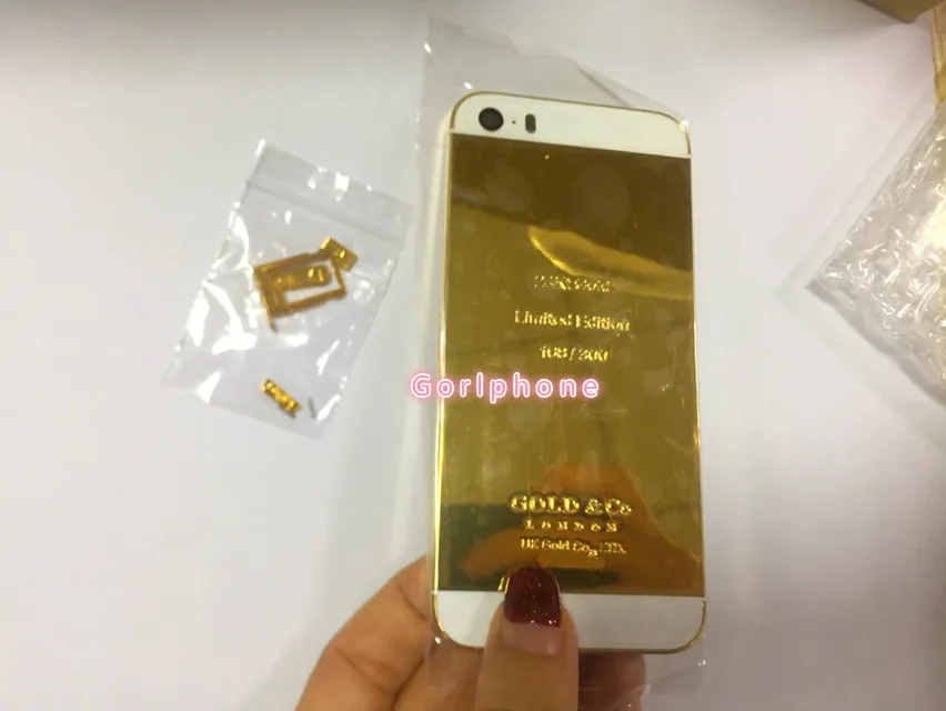 Для iphone5/5S и для iphone настоящее золото 24ct позолоченный корпус с GOLDCO Дубай издание высокое качество