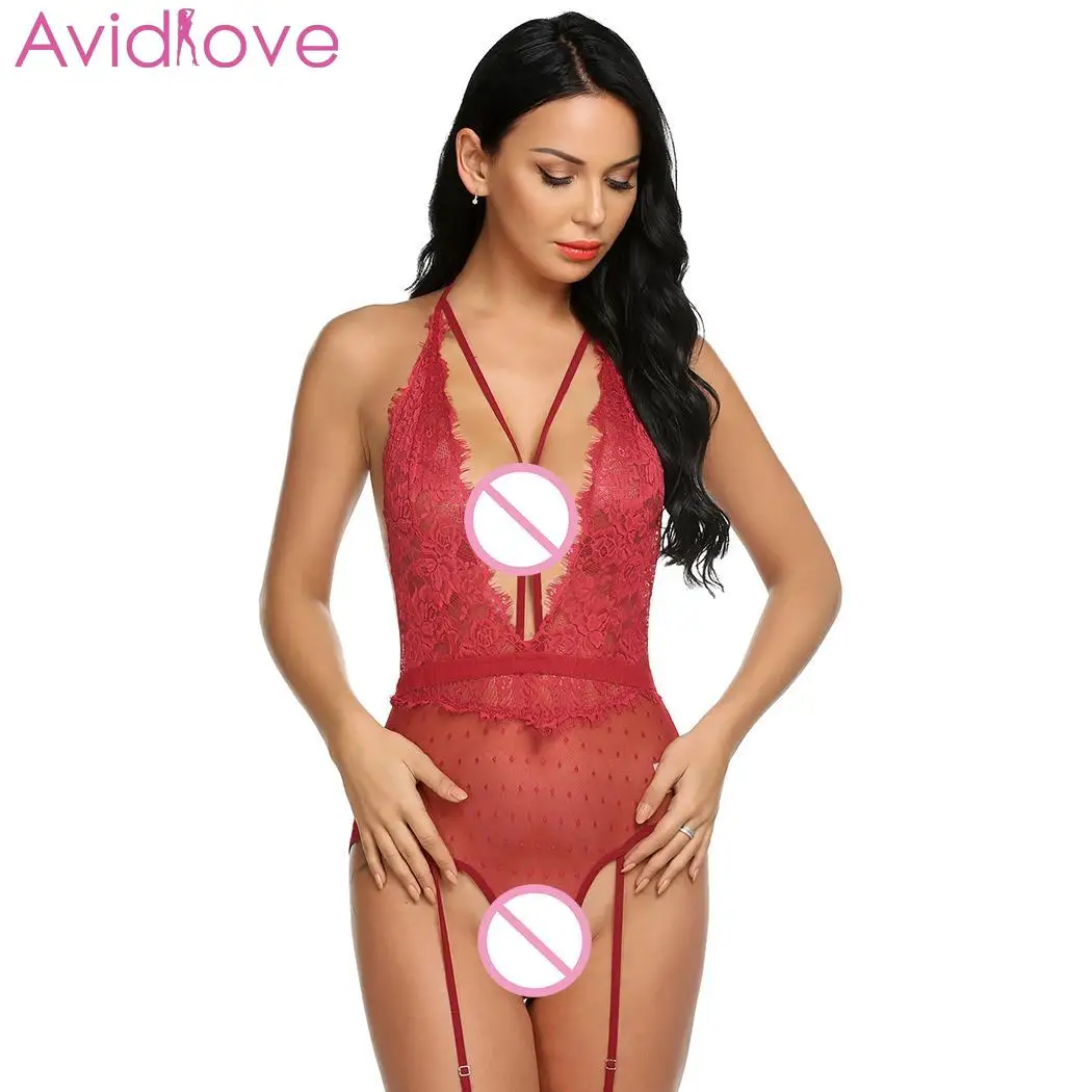 Avidlove, тонкое сексуальное боди, женское белье, эротическое белье, просвечивающее женское сексуальное Ночная Одежда для новорожденных - Цвет: WR