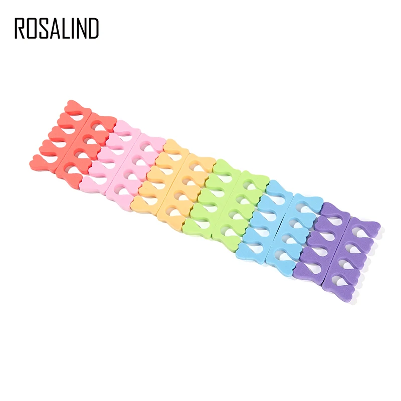 ROSALIND 1 пара разделителей пальцев ног губка для Мягкий гель УФ инструменты Маникюр