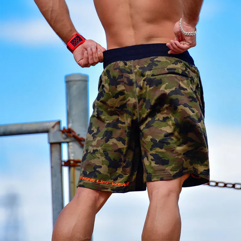 2019 Новая мода Для мужчин спортивные вытаскивание шорты брюки Бодибилдинг штаны Фитнес короткие Jogger