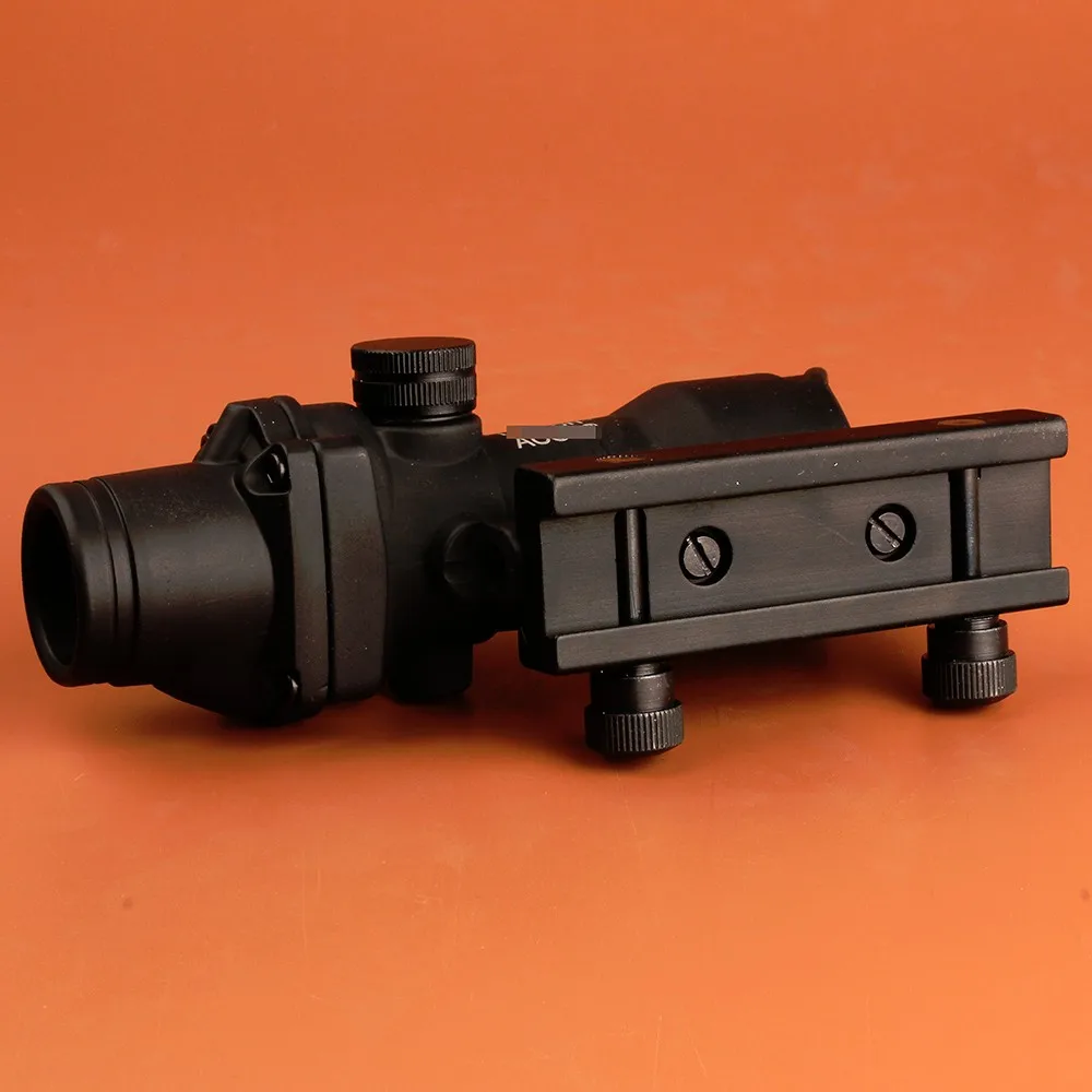 ohhunt Охота Прицел ACOG 1x32 Тактический Зелёное Оптическое Волокно Зрение с Пикатинни для M16 Винтовок Пневматического Ружье